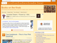 Tablet Screenshot of blog.booksontheknob.org